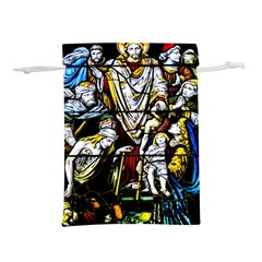 Christian Window Glass Art Print Lightweight Drawstring Pouch (s) by dflcprintsclothing