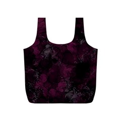 Purple Alcohol Ink Full Print Recycle Bag (s) by Dazzleway