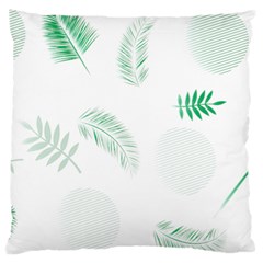 Flower Branch Corolla Wreath Vector Large Cushion Case (one Side) by HermanTelo