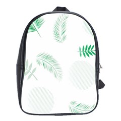 Flower Branch Corolla Wreath Vector School Bag (xl) by HermanTelo