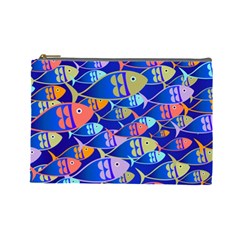 Sea Fish Illustrations Cosmetic Bag (large)