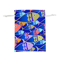 Sea Fish Illustrations Lightweight Drawstring Pouch (l)