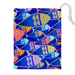 Sea Fish Illustrations Drawstring Pouch (5xl)