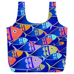 Sea Fish Illustrations Full Print Recycle Bag (xxl) by Mariart