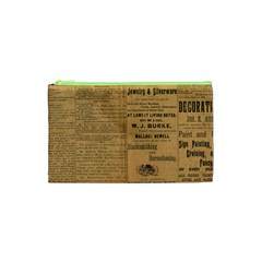 Antique Newspaper 1888 Cosmetic Bag (xs) by ArtsyWishy