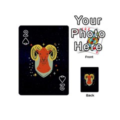 Zodiak Aries Horoscope Sign Star Playing Cards 54 Designs (mini)