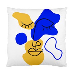 Evening Mood Face Drawing Standard Cushion Case (one Side) by ArtsyWishy