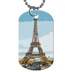 The Eiffel Tower  Dog Tag (one Side)