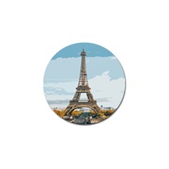 The Eiffel Tower  Golf Ball Marker by ArtsyWishy