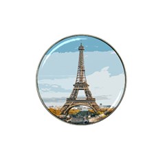 The Eiffel Tower  Hat Clip Ball Marker by ArtsyWishy