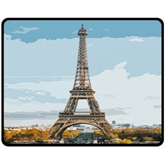 The Eiffel Tower  Fleece Blanket (medium)  by ArtsyWishy