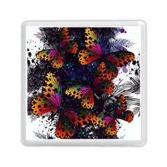 Butterfly Floral Pattern Memory Card Reader (square) by ArtsyWishy