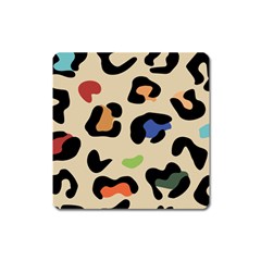 Animal Print Design Square Magnet by ArtsyWishy