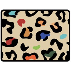 Animal Print Design Double Sided Fleece Blanket (large)  by ArtsyWishy