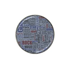 Dark Denim With Letters Hat Clip Ball Marker (4 Pack)