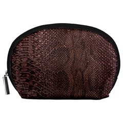 Leather Snakeskin Design Accessory Pouch (large) by ArtsyWishy