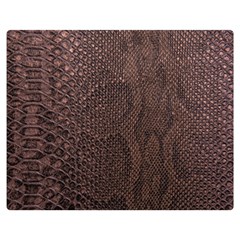 Leather Snakeskin Design Double Sided Flano Blanket (medium)  by ArtsyWishy