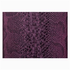 Purple Leather Snakeskin Design Large Glasses Cloth (2 Sides) by ArtsyWishy