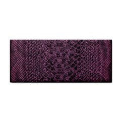 Purple Leather Snakeskin Design Hand Towel by ArtsyWishy