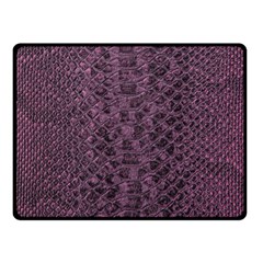 Purple Leather Snakeskin Design Fleece Blanket (small) by ArtsyWishy