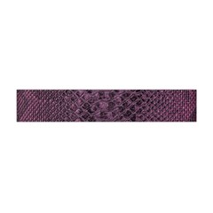 Purple Leather Snakeskin Design Flano Scarf (mini)