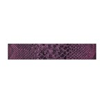 Purple Leather SnakeSkin Design Flano Scarf (Mini) Front