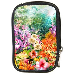 Forest Flowers  Compact Camera Leather Case