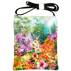 Forest Flowers  Shoulder Sling Bag by ArtsyWishy