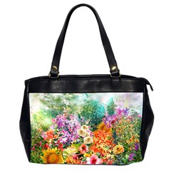 Forest Flowers  Oversize Office Handbag (2 Sides) by ArtsyWishy