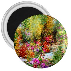 Forest Flowers  3  Magnets by ArtsyWishy