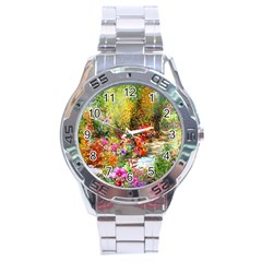 Forest Flowers  Stainless Steel Analogue Watch by ArtsyWishy