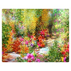 Forest Flowers  Double Sided Flano Blanket (medium)  by ArtsyWishy