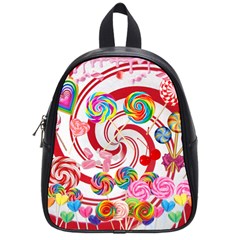 Peppermint Swirl School Bag (small) by DayDreamersBoutique