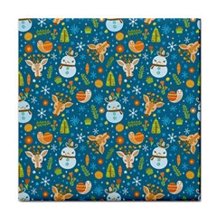 Snowman Deer Snowman Deer Face Towel by designsbymallika