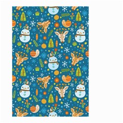 Snowman Deer Snowman Deer Small Garden Flag (two Sides)