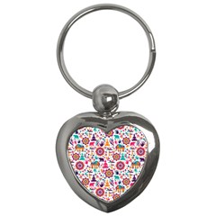 Indian Love Key Chain (heart) by designsbymallika