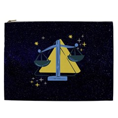 Horoscope Libra Astrology Zodiac Cosmetic Bag (xxl)