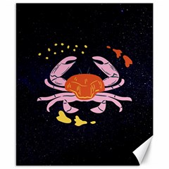 Zodiac Cancer Horoscope Astrology Symbol Canvas 8  X 10 