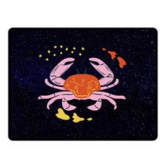 Zodiac Cancer Horoscope Astrology Symbol Double Sided Fleece Blanket (small) 