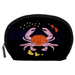 Zodiac Cancer Horoscope Astrology Symbol Accessory Pouch (large) by Alisyart