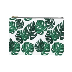 Illustrations Monstera Leafes Cosmetic Bag (large)