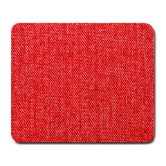 Red Denim Design  Large Mousepads by ArtsyWishy