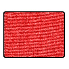 Red Denim Design  Fleece Blanket (small) by ArtsyWishy