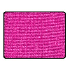 Pink Denim Design  Fleece Blanket (small) by ArtsyWishy