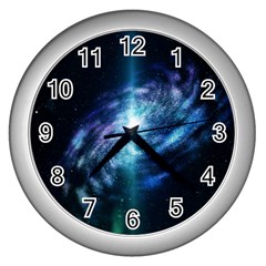 The Galaxy Wall Clock (silver) by ArtsyWishy