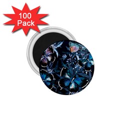 Beautiful Blue Butterflies  1 75  Magnets (100 Pack)  by ArtsyWishy