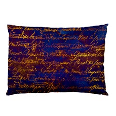 Majestic Purple And Gold Design Pillow Case (two Sides) by ArtsyWishy