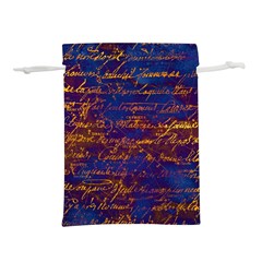 Majestic Purple And Gold Design Lightweight Drawstring Pouch (m) by ArtsyWishy