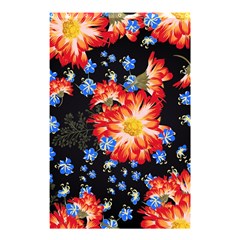 Orange And Blue Chamomiles Design Shower Curtain 48  X 72  (small)  by ArtsyWishy