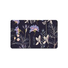 Butterflies and Flowers Painting Magnet (Name Card)